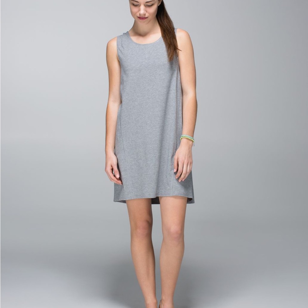 Lululemon Salutation To Savasana Dress Heathered Grey Spring Summer Soft